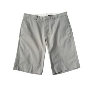 Theory Shorts Mens 30 Beck Kolima Solid Twill Flat Front Shorts